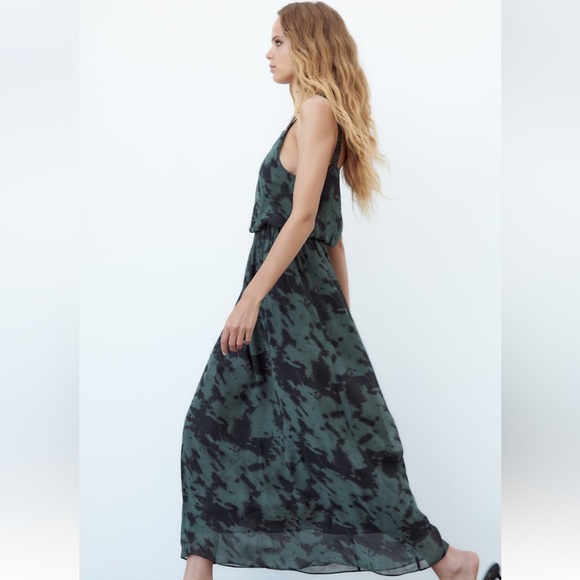 ZARA PRINTED MIDI DRESS - Picture 3 of 10